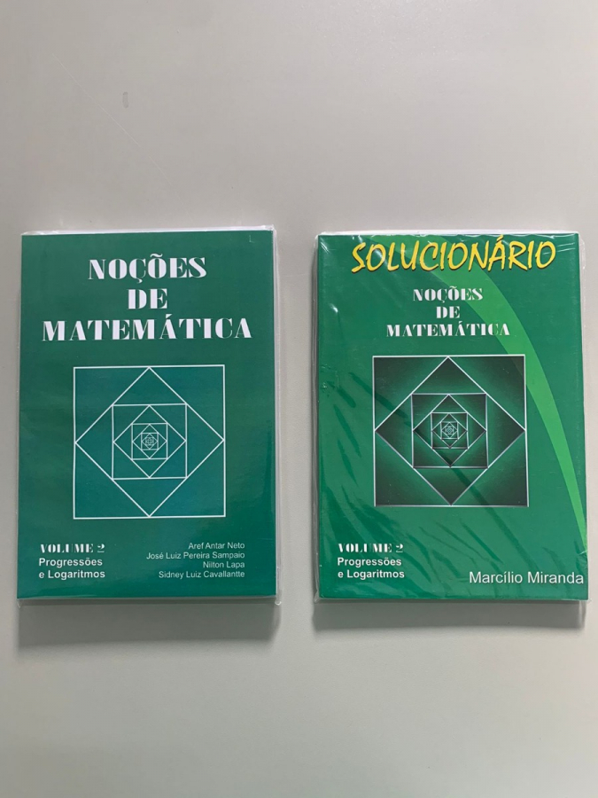 Combo Noções de Matemática volume  2  (Progressões e Logaritmos)  + Solucionário