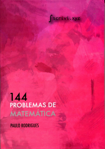 144 Problemas de Matemática - Paulo Rodrigues 